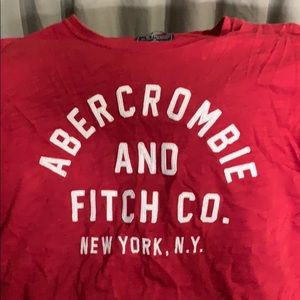 Medium sized red Abercrombie & Fitch T-shirt
